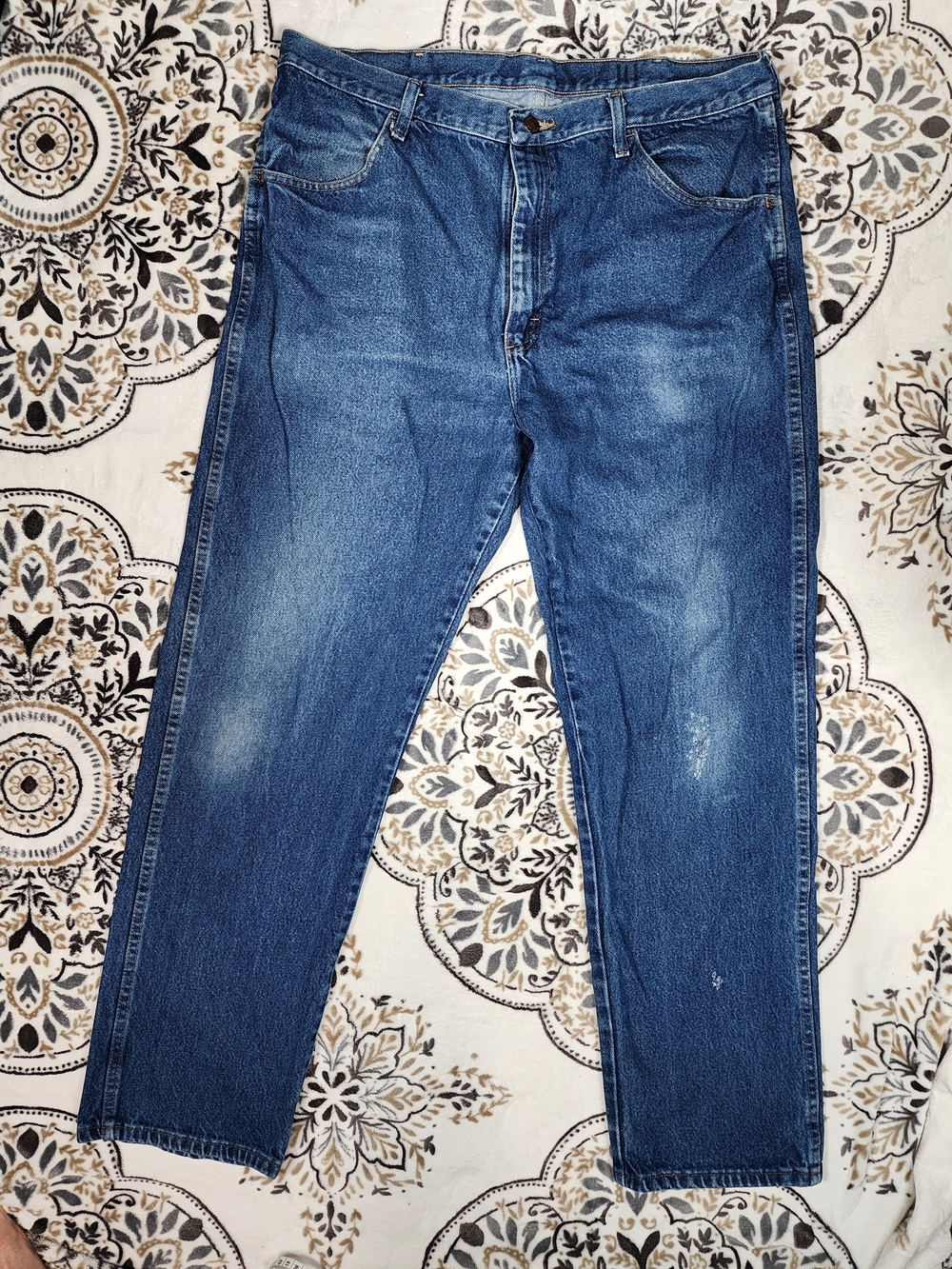 Rustler Men's Medium Blue Straight Jeans